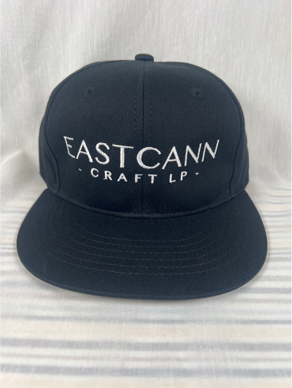 EastCann Craft LP Black Flat Brim Snapback Baseball Hat